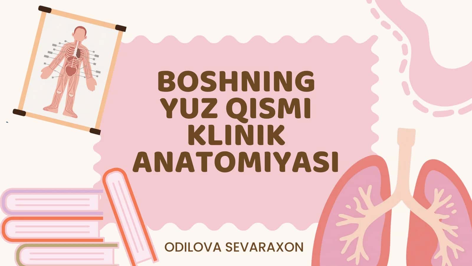 BOSHNING YUZ QISMI KLINIK ANATOMIYASI