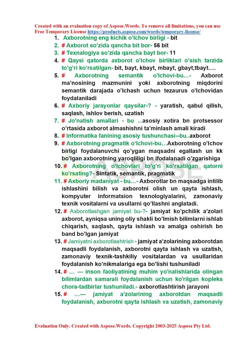 Informatika faniga kirish bo‘yicha taqdimot