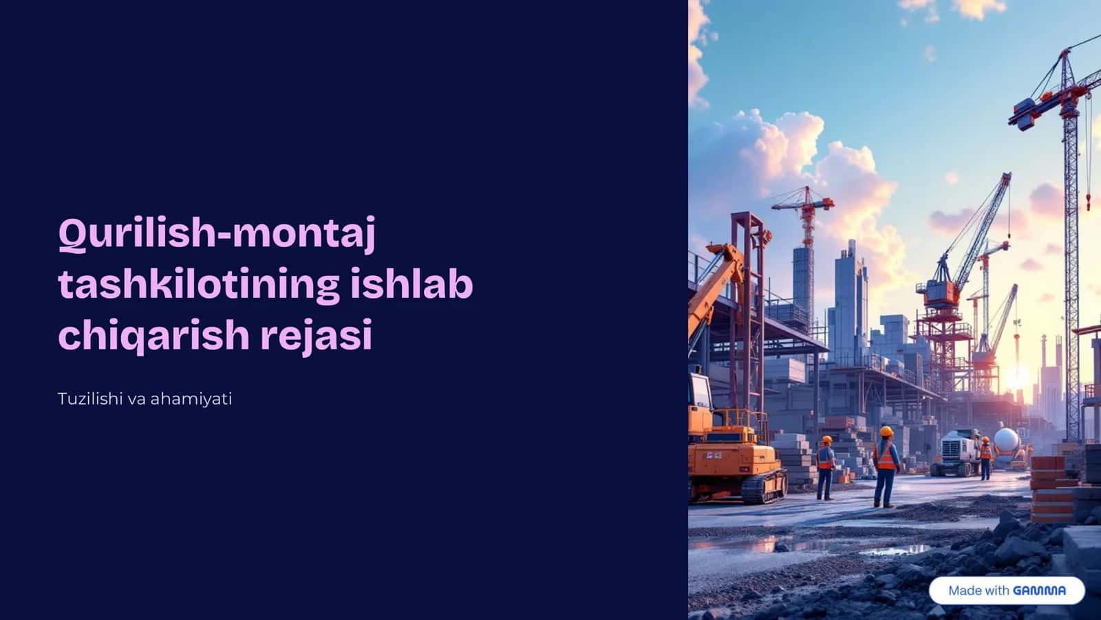 Qurilish-montaj