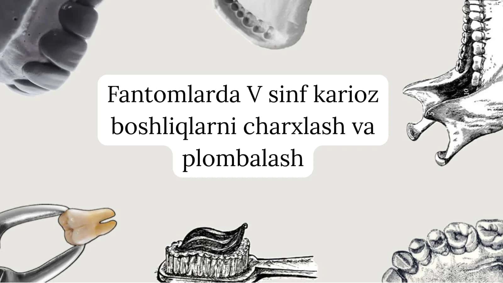 Fantomlarda V sinf karioz bo plombalash va davolash