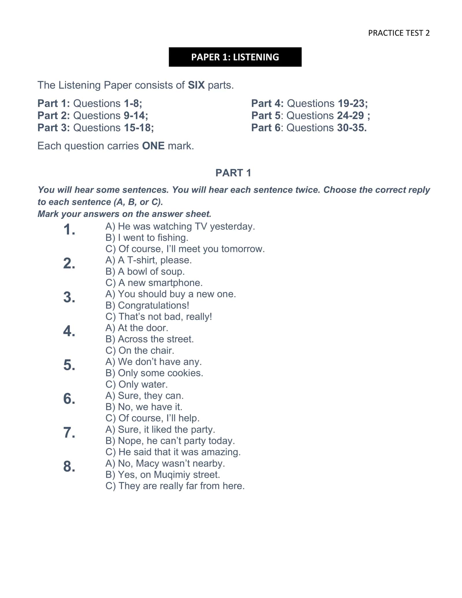 PRACTICE TEST 2