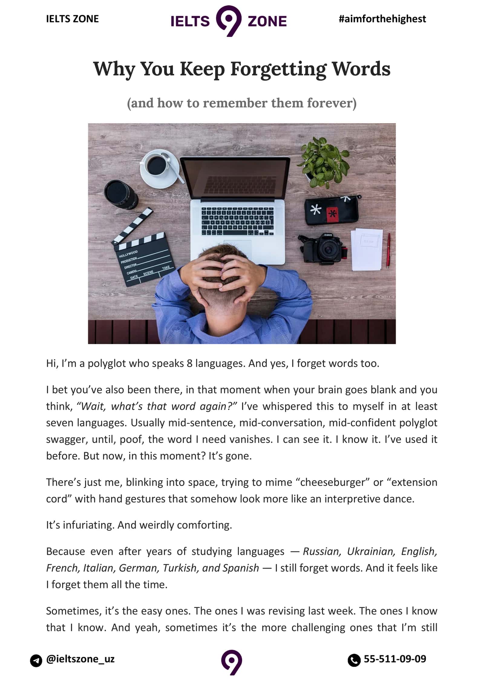 Why You Keep Forgetting Words