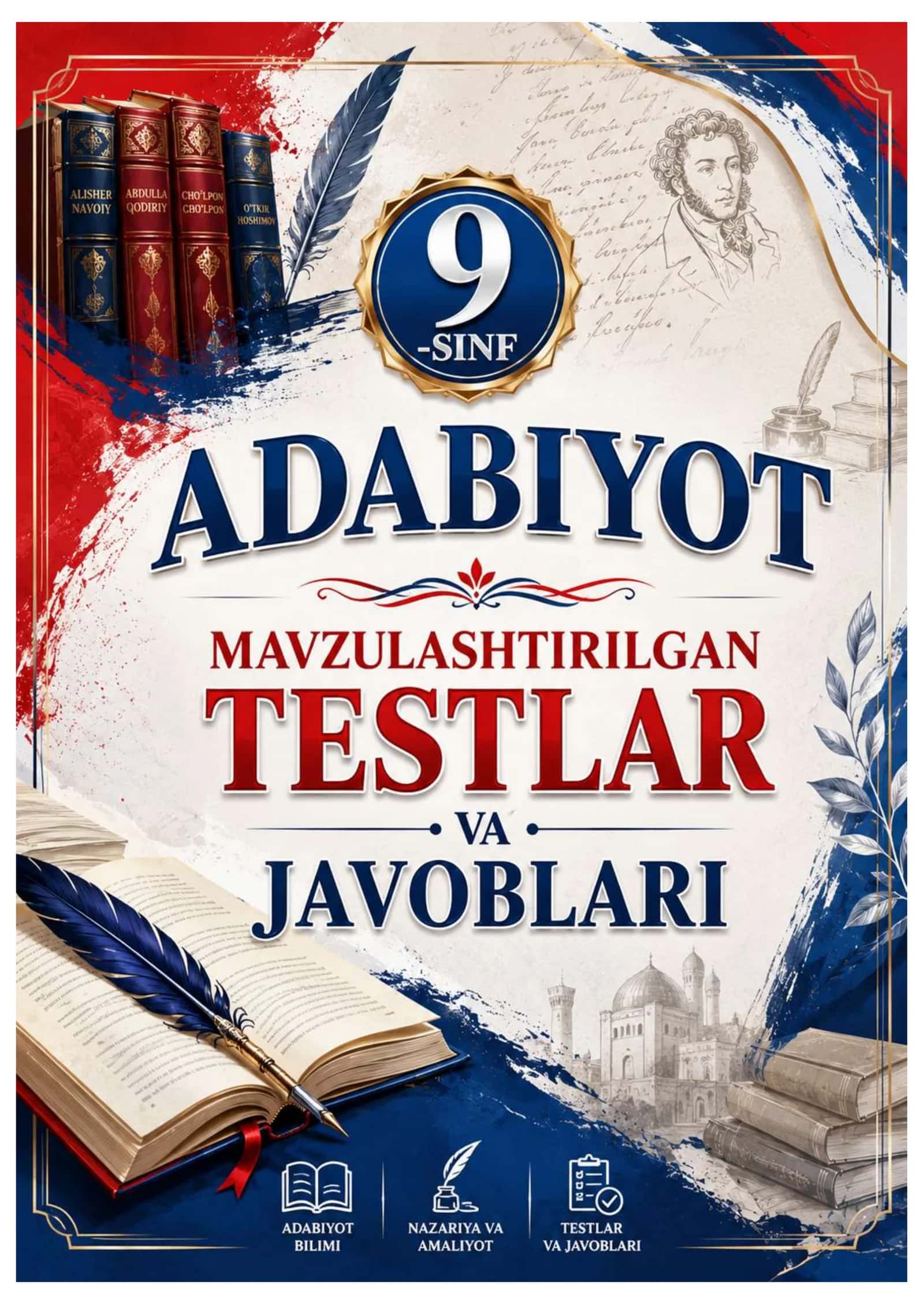 9-SINF ADABIYOT FANIDAN  MAVZULASHTIRILGAN TESTLAR 2026 YIL