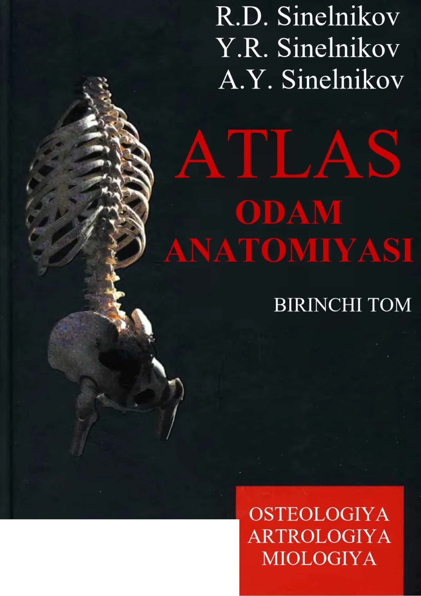 ATLAS ODAM ANATOMIYASI I-TOM SINELNIKOV (O'zbekcha)