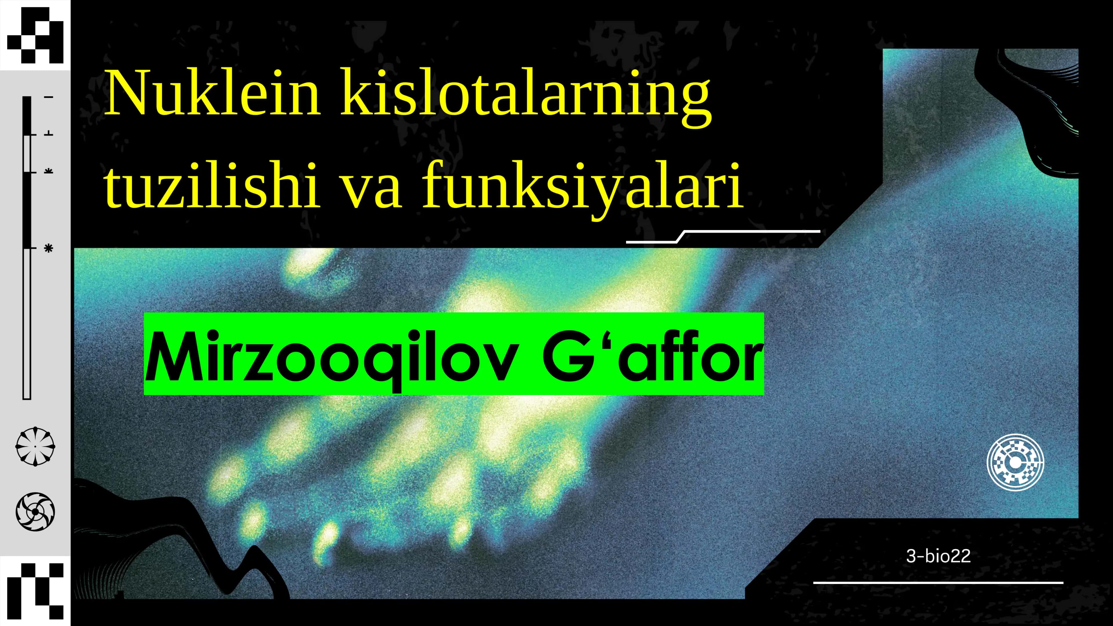 Nuklein kislotalar tuzilish va funksiyalari
