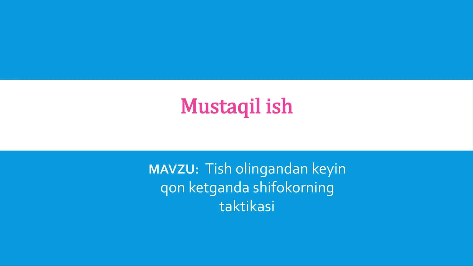 Tish olingandan keyin qon ketish sabablari va turlari