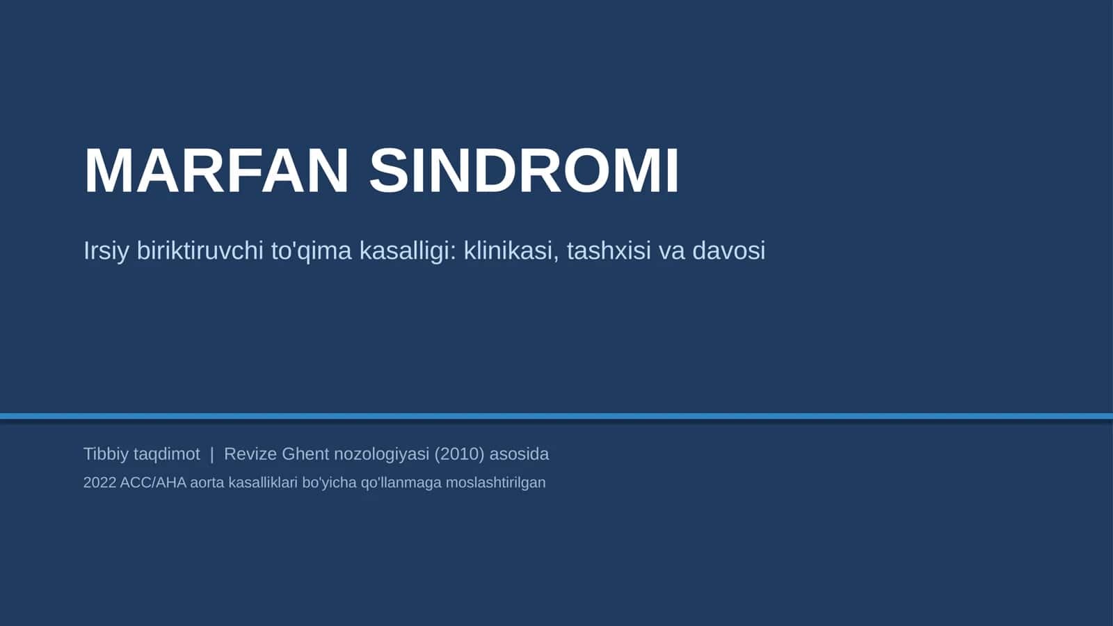 MARFAN SINDROMI