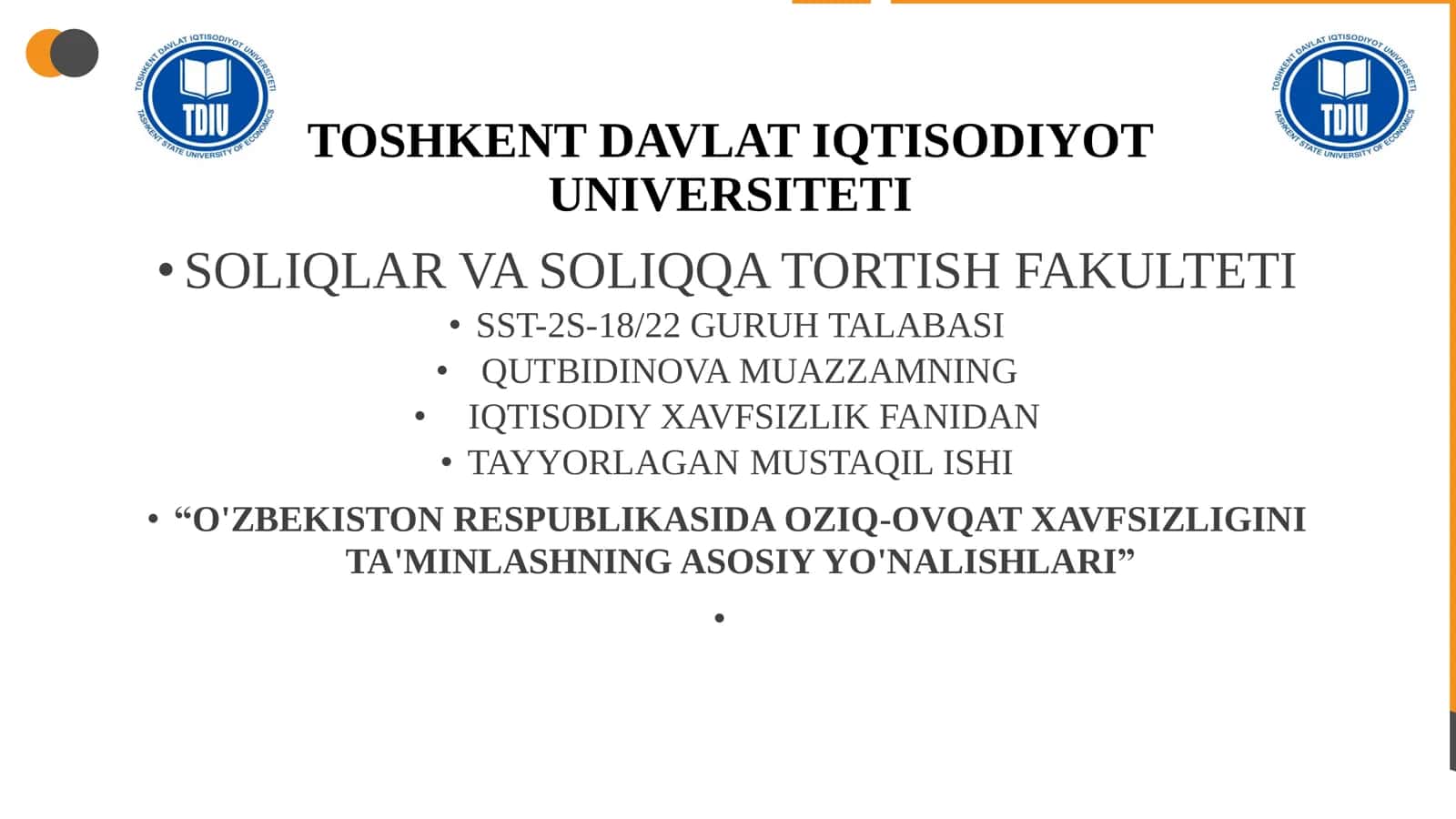 Oziq-ovqat xavfsizligi