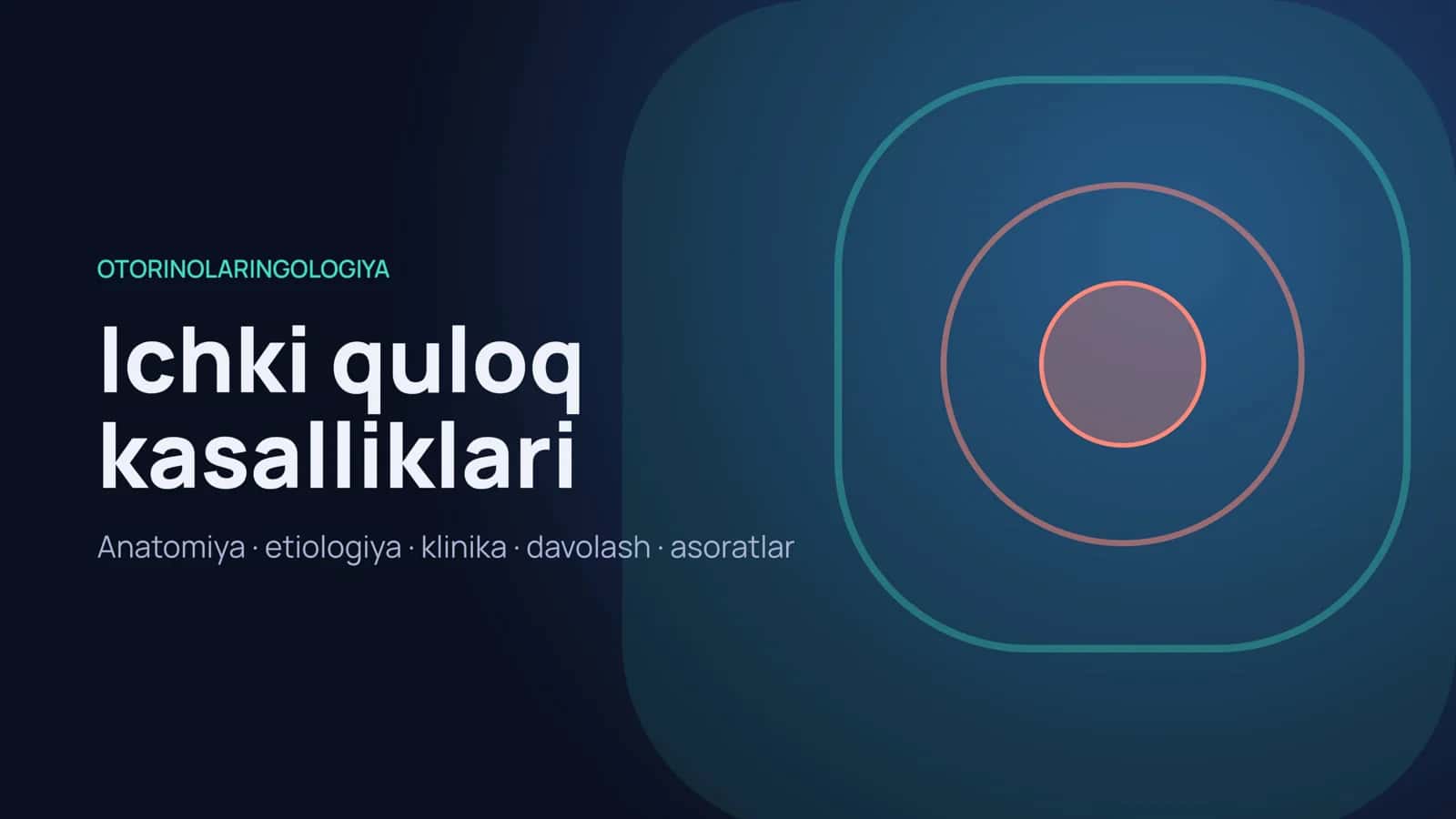 Ichki quloq kasalliklari