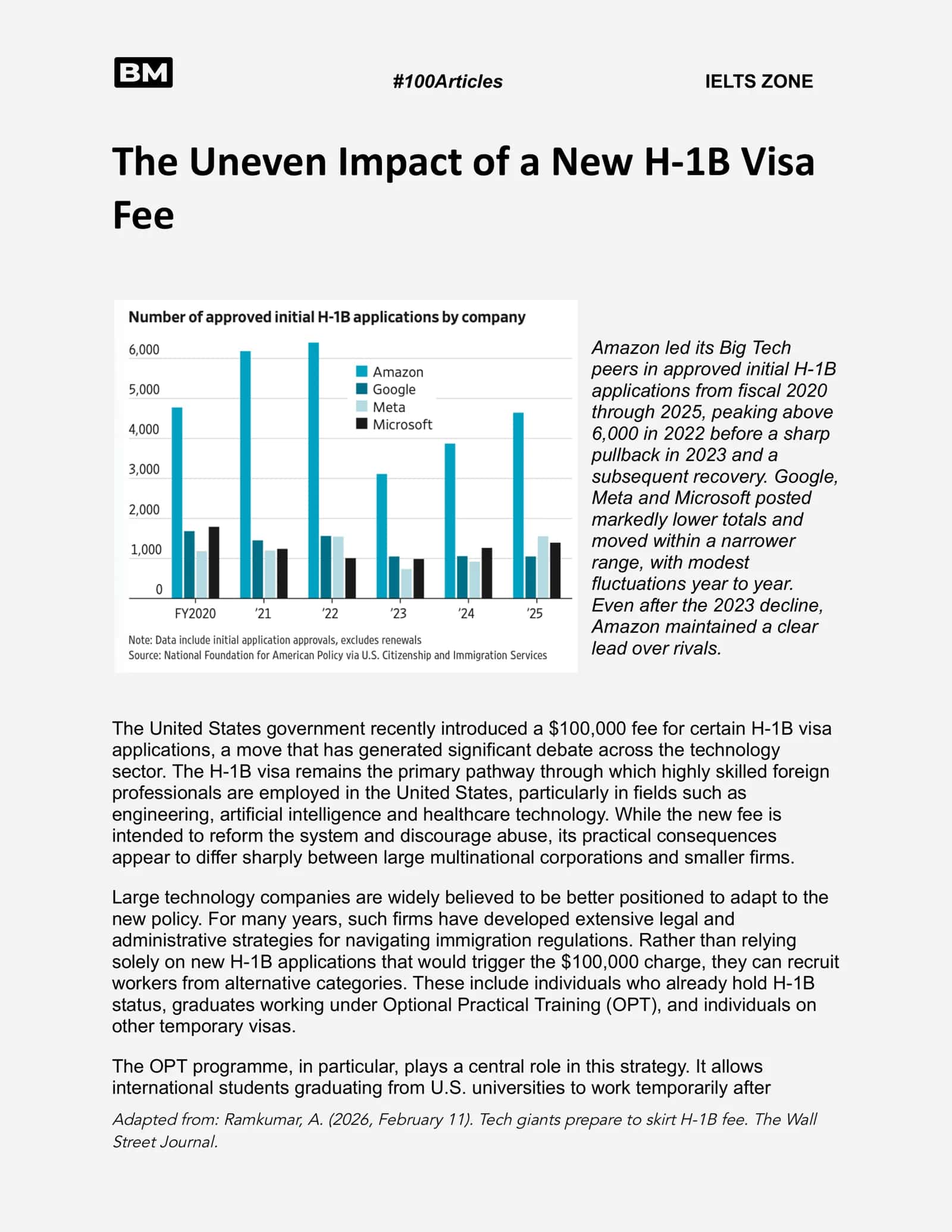 The Uneven Impact of a New H-1B Visa Fee