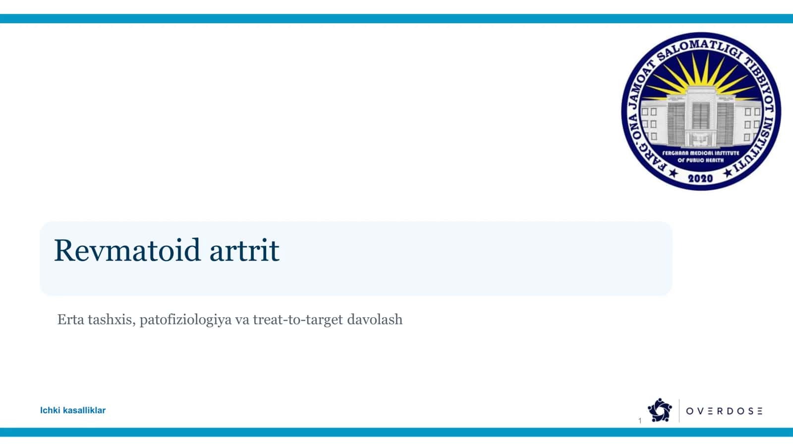 Revmatoid artrit: tushuncha