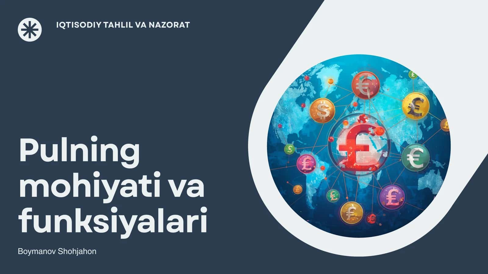 Pulning mohiyati va funksiyalari