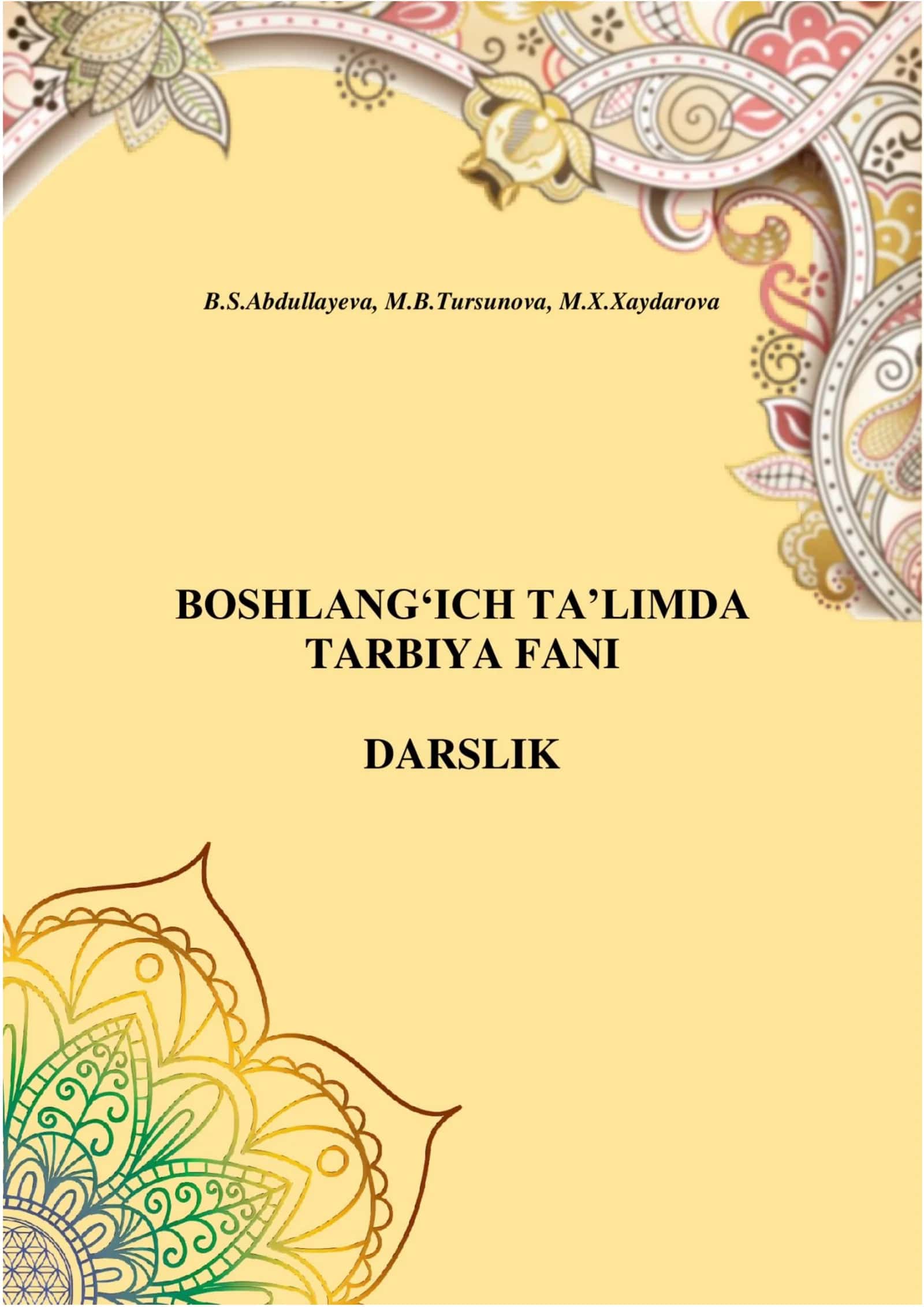 Boshlang‘ich ta’limda tarbiya fani