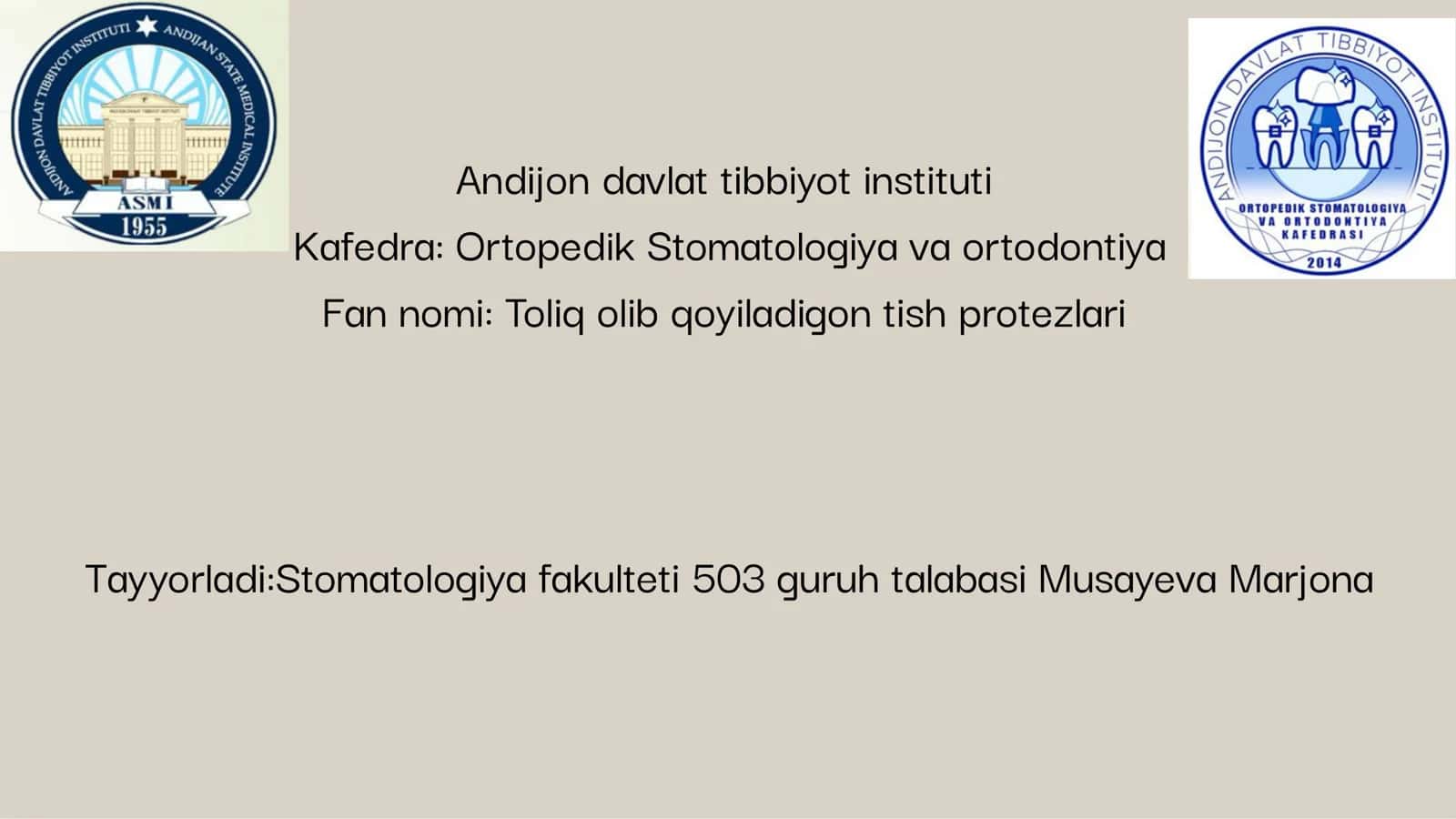 Toliq olib qoyiladigon tish protezlari