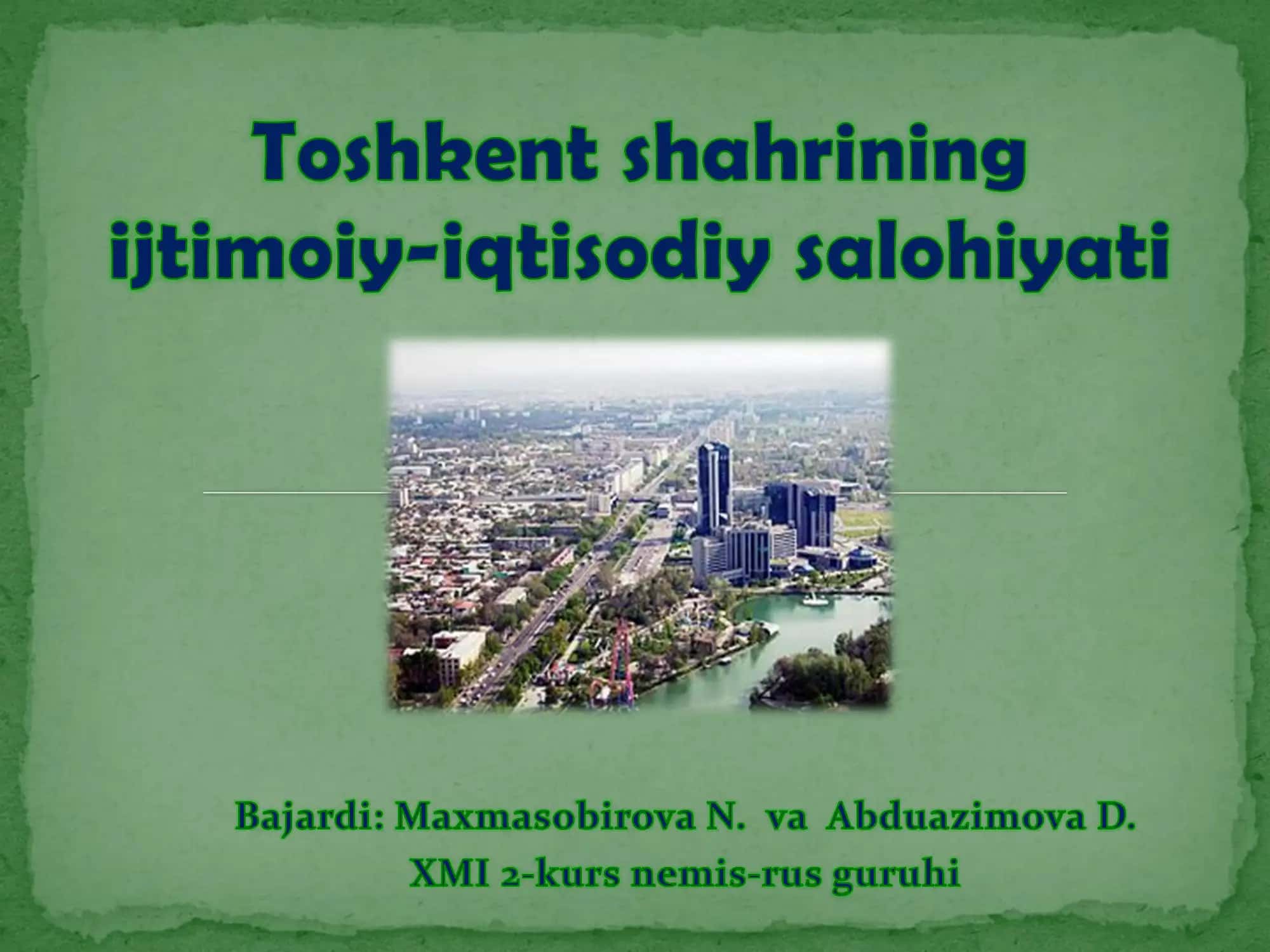 Toshkent shahri