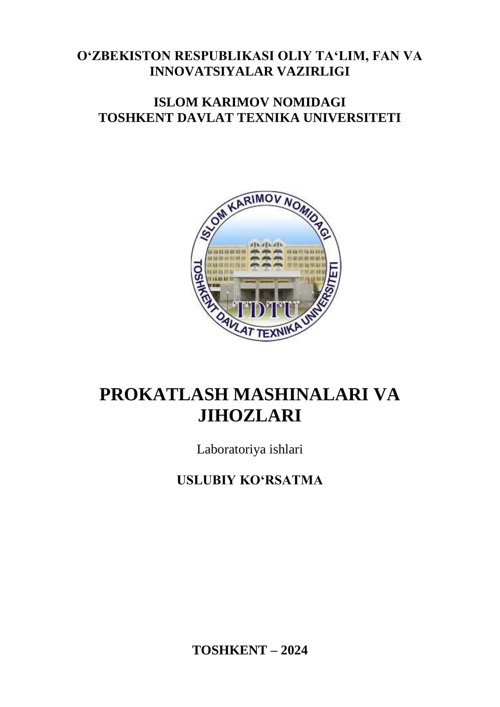 Prokatlash mashinalari va jihozlari