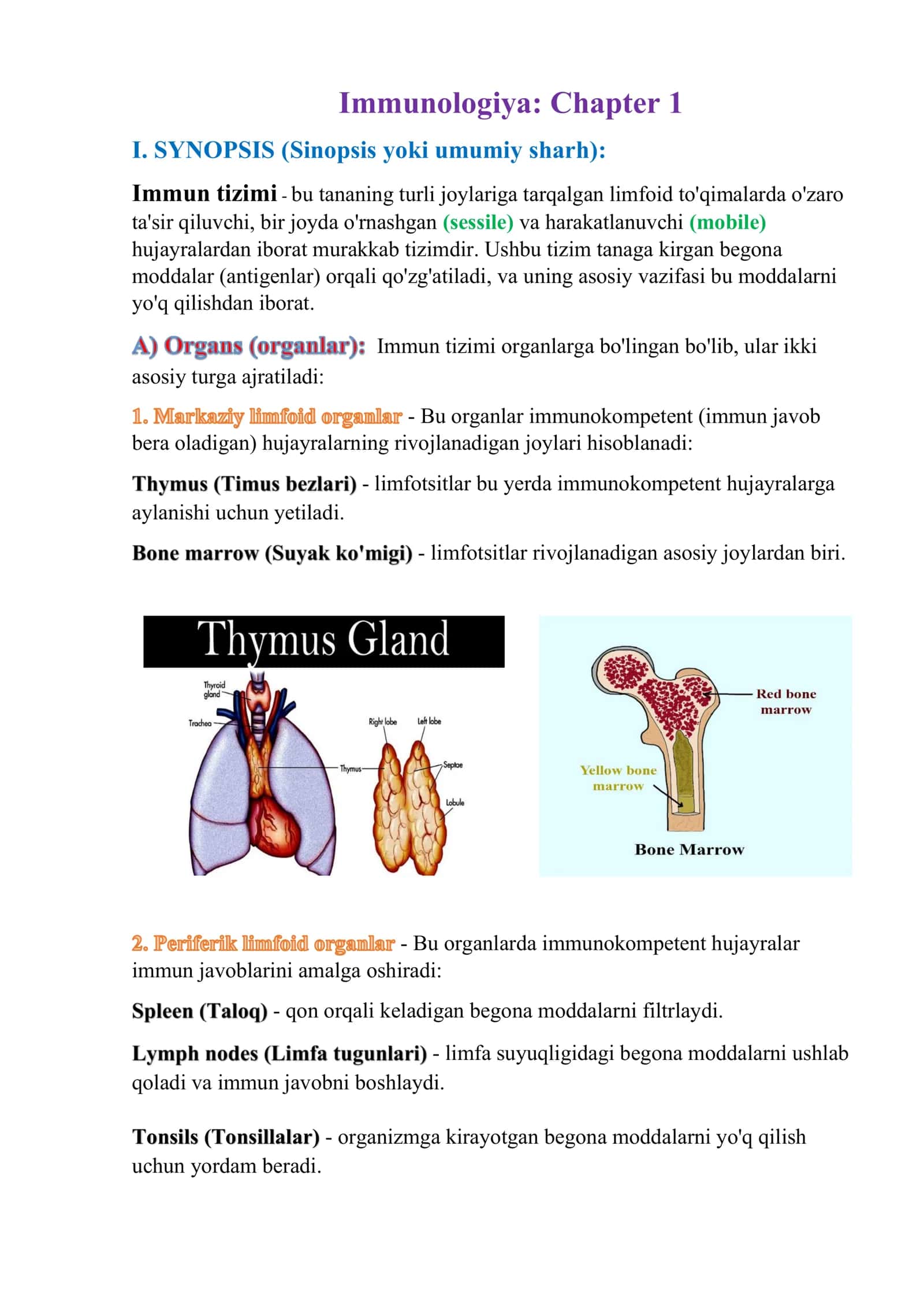 [Immunologiya: Chapter 1]