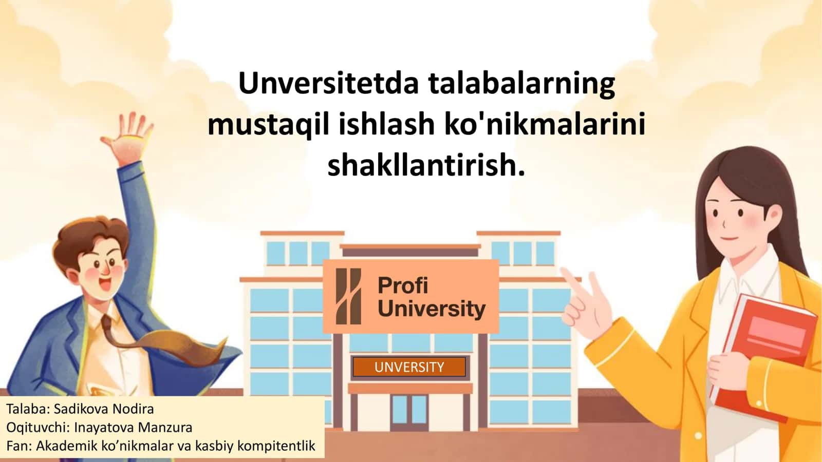 Mustaqil Ishlash Ko'nikmalari