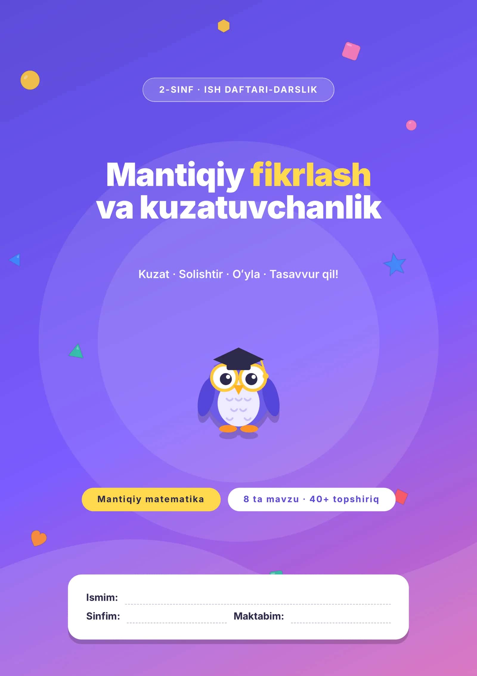 Mantiqiy matematika 2-sinflar uchun 1-dars
