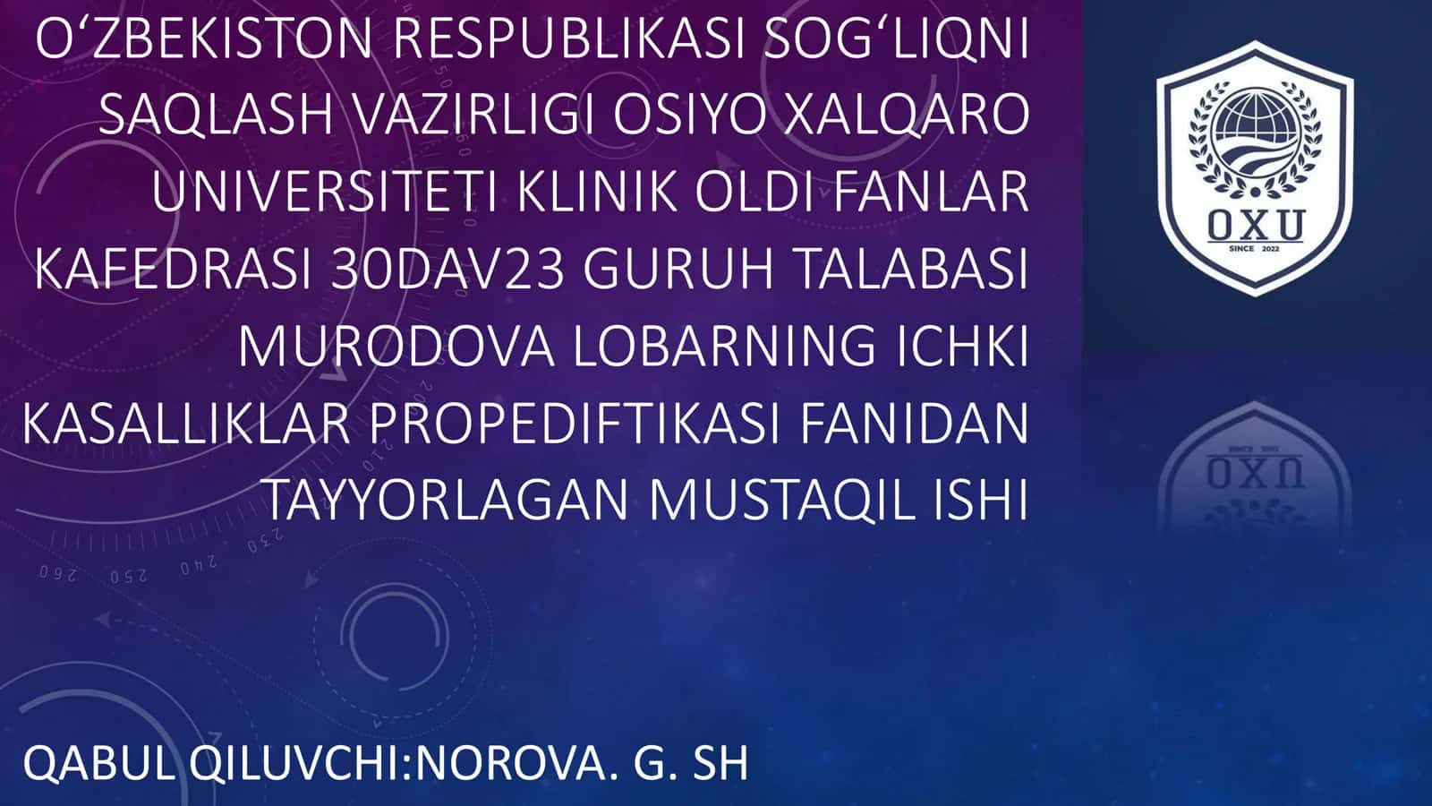 Oʻtkir respirator distress sindromi
