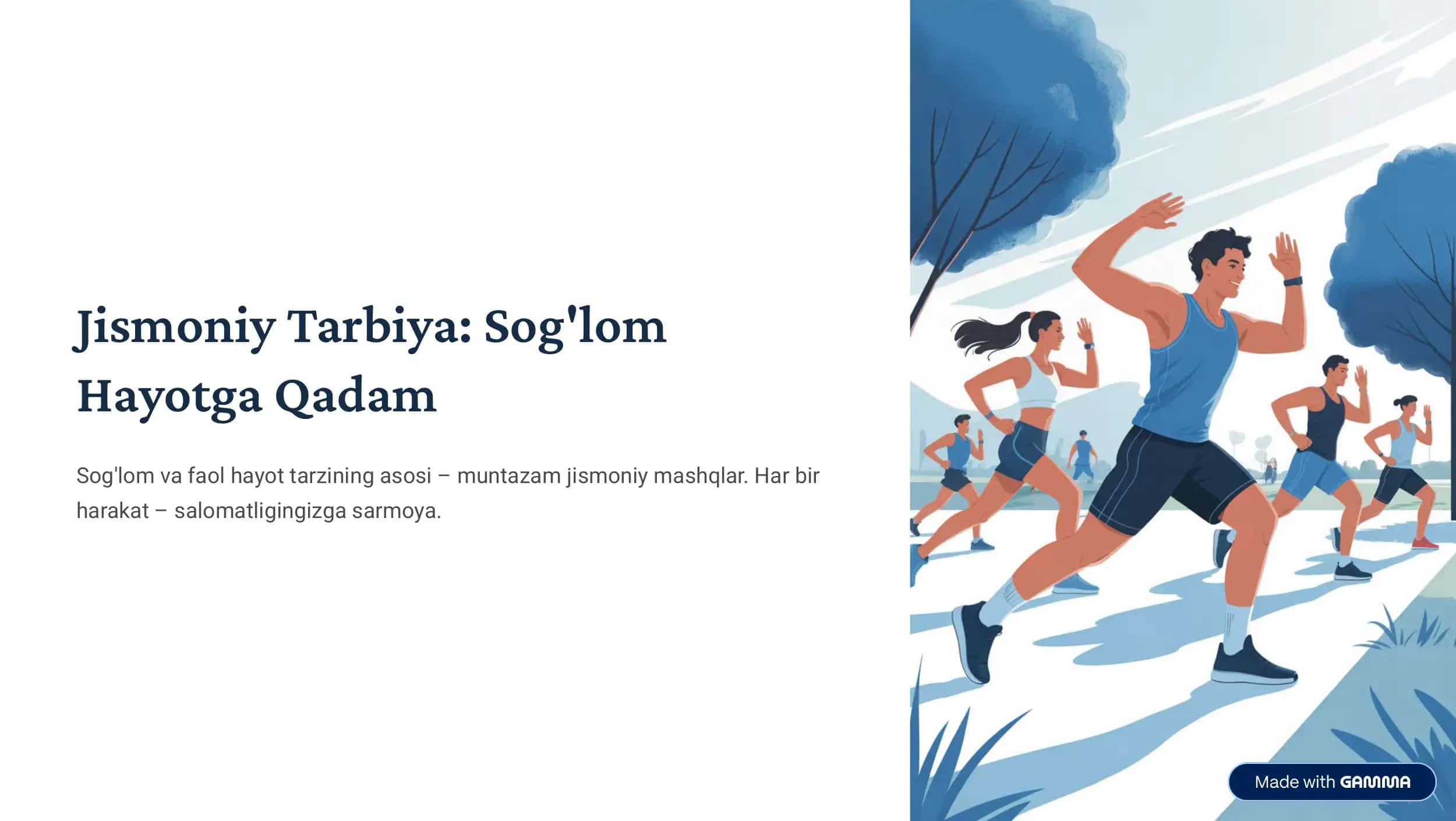 Jismoniy Tarbiya: Sog'lom