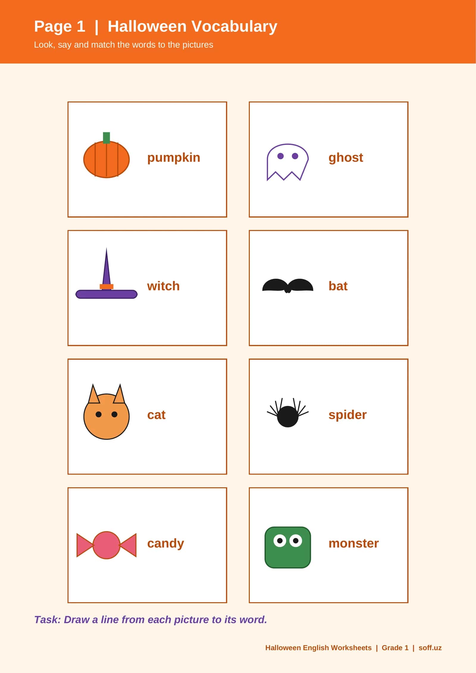Halloween English Worksheets