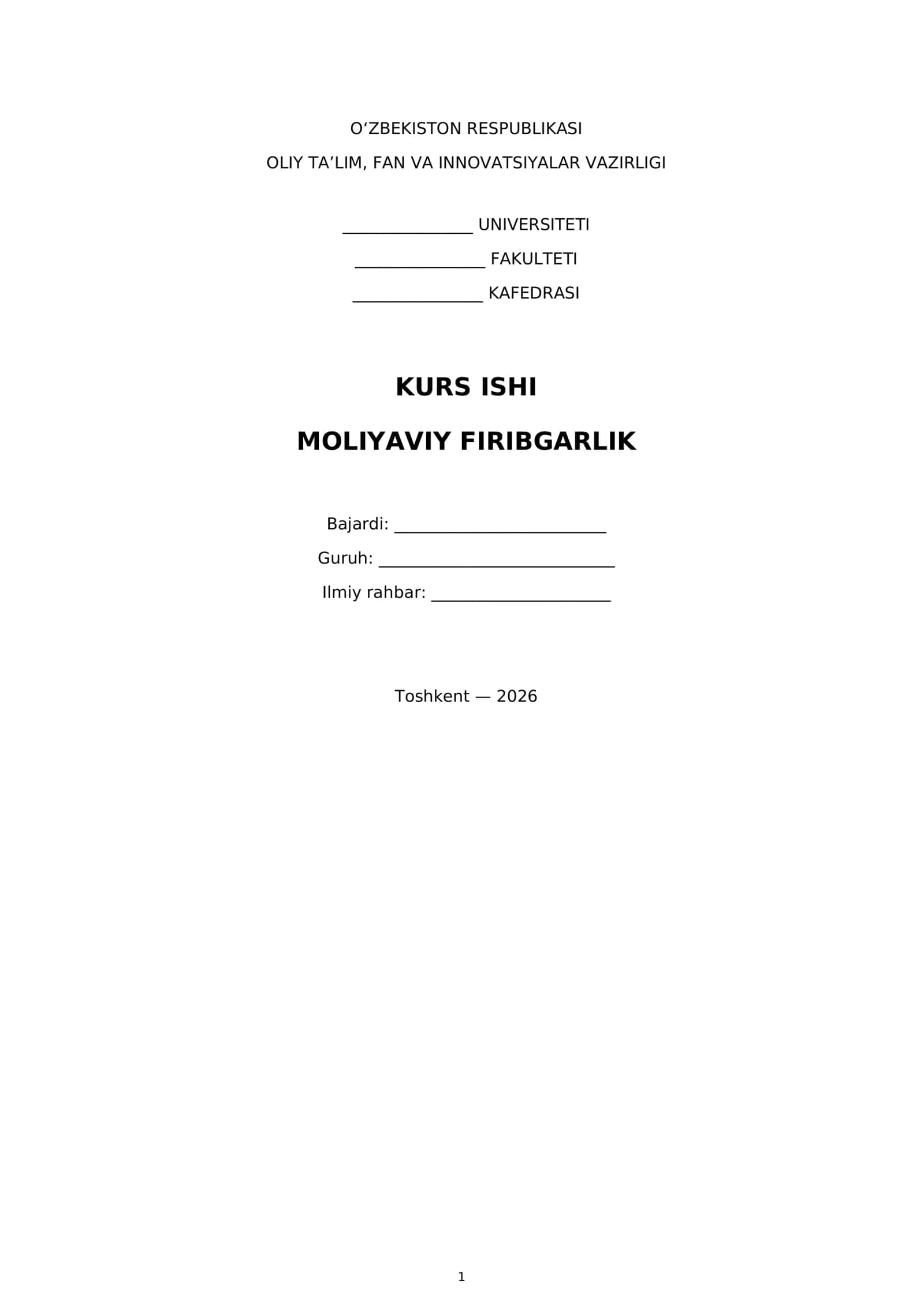Moliyaviy firibgarlik