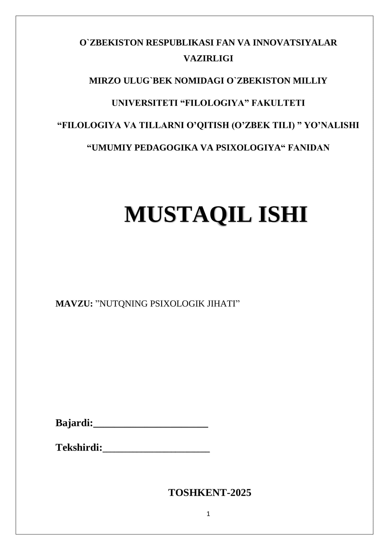NUTQNING PSIXOLOGIK JIHATI
