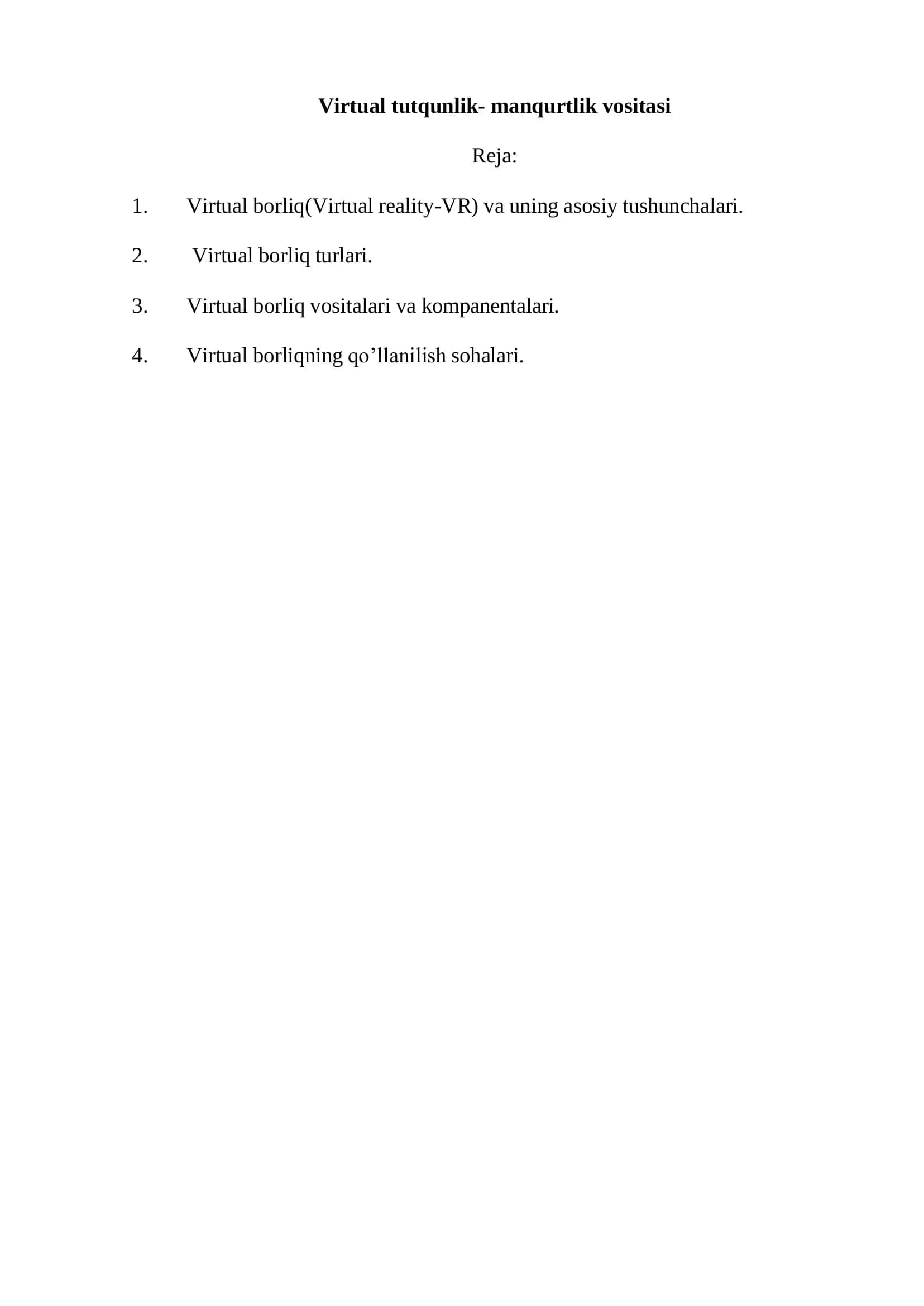 Virtual borliq manqurtlik vositasi