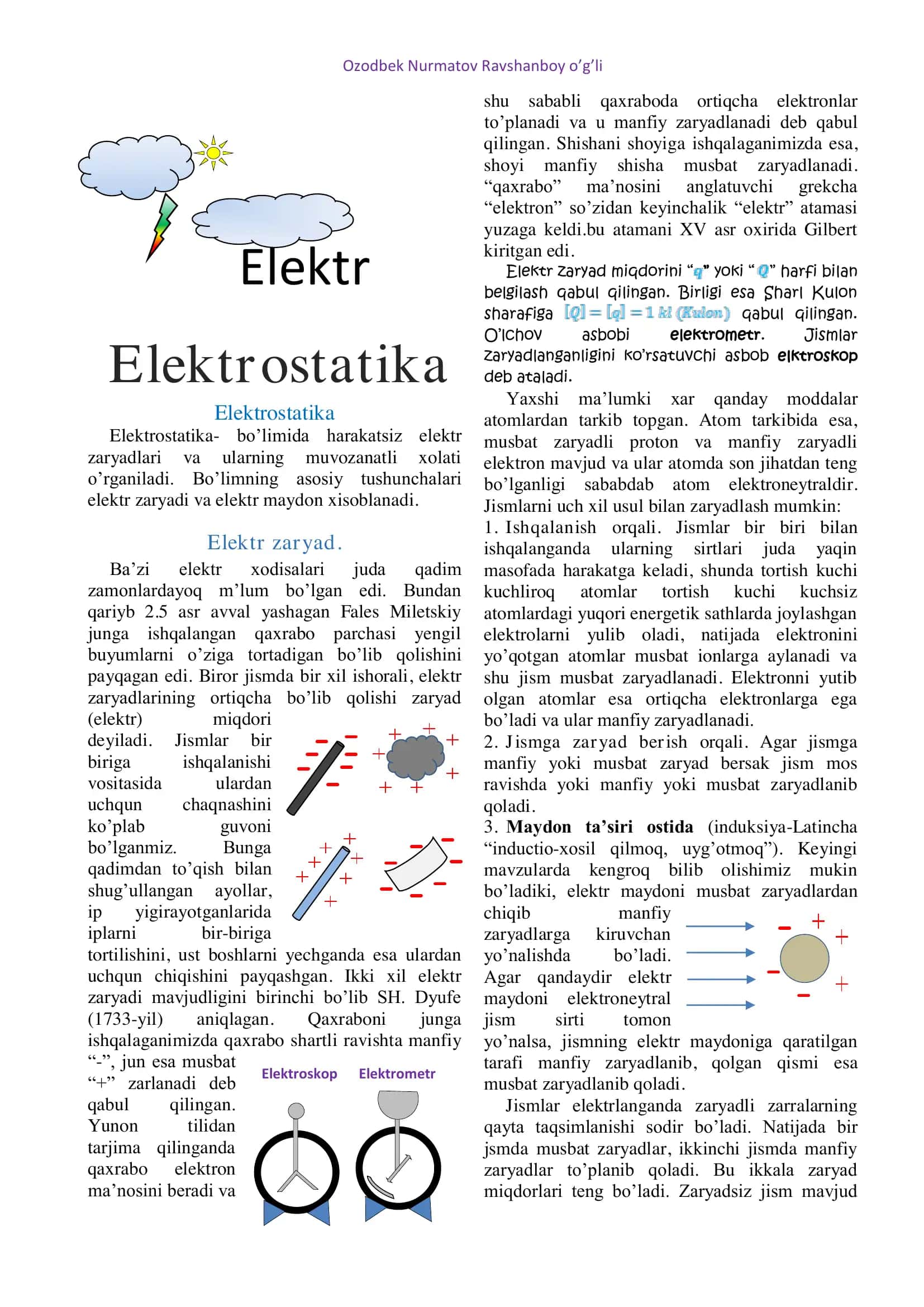 Elektrostatika