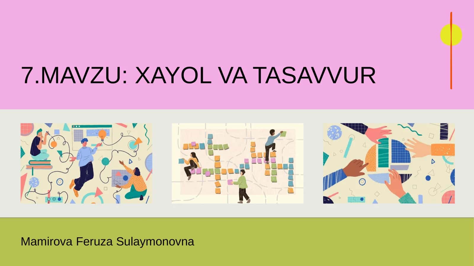 Xayol va Tasavvur