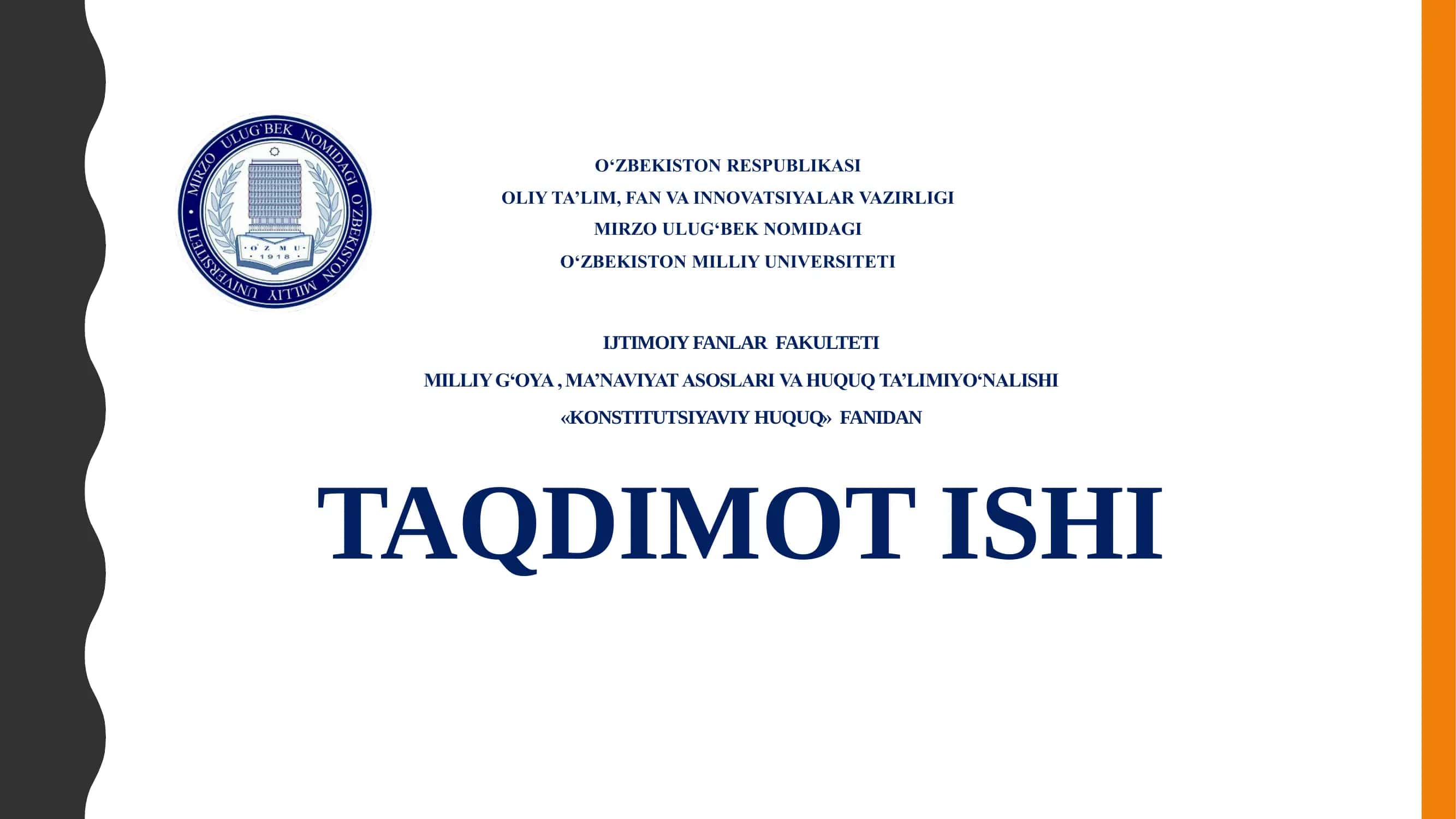 FUQAROLARNING DAVLAT PENSIYA TA‘MINOTI TO‘G‘RISIDA