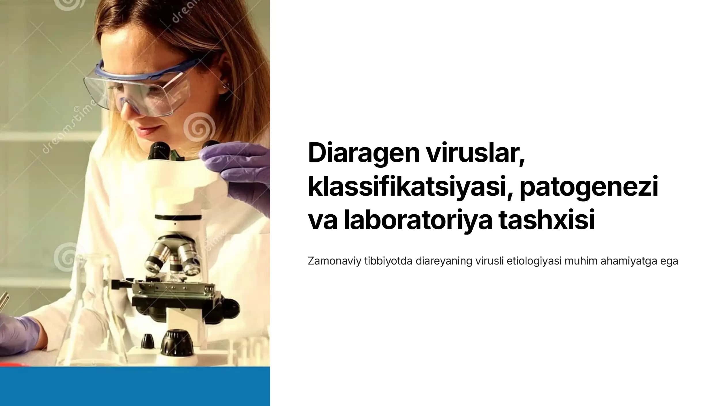 Diaragen viruslar, klassifikatsiyasi, patogenezi, laboratoriya tashxisi