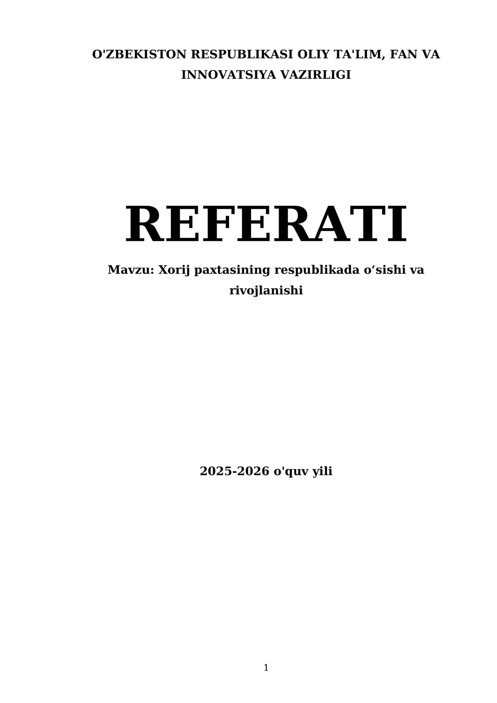Xorij paxtasining respublikada oʻsishi va rivojlanishi