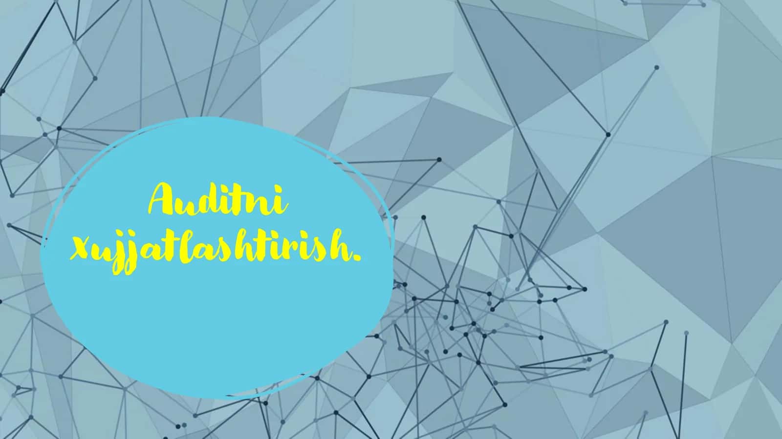 Auditni hujjatlashtirish