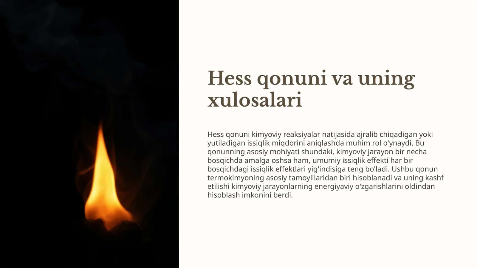 gess qonuni va uning xulosalari