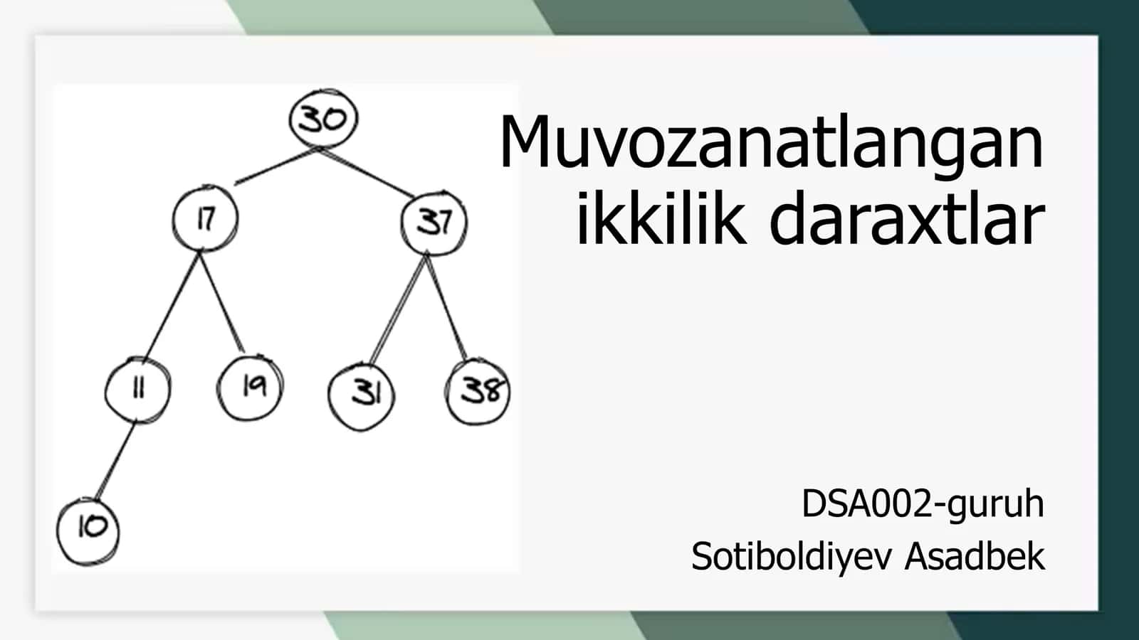 Muvozanatlangan ikkilik daraxtlar