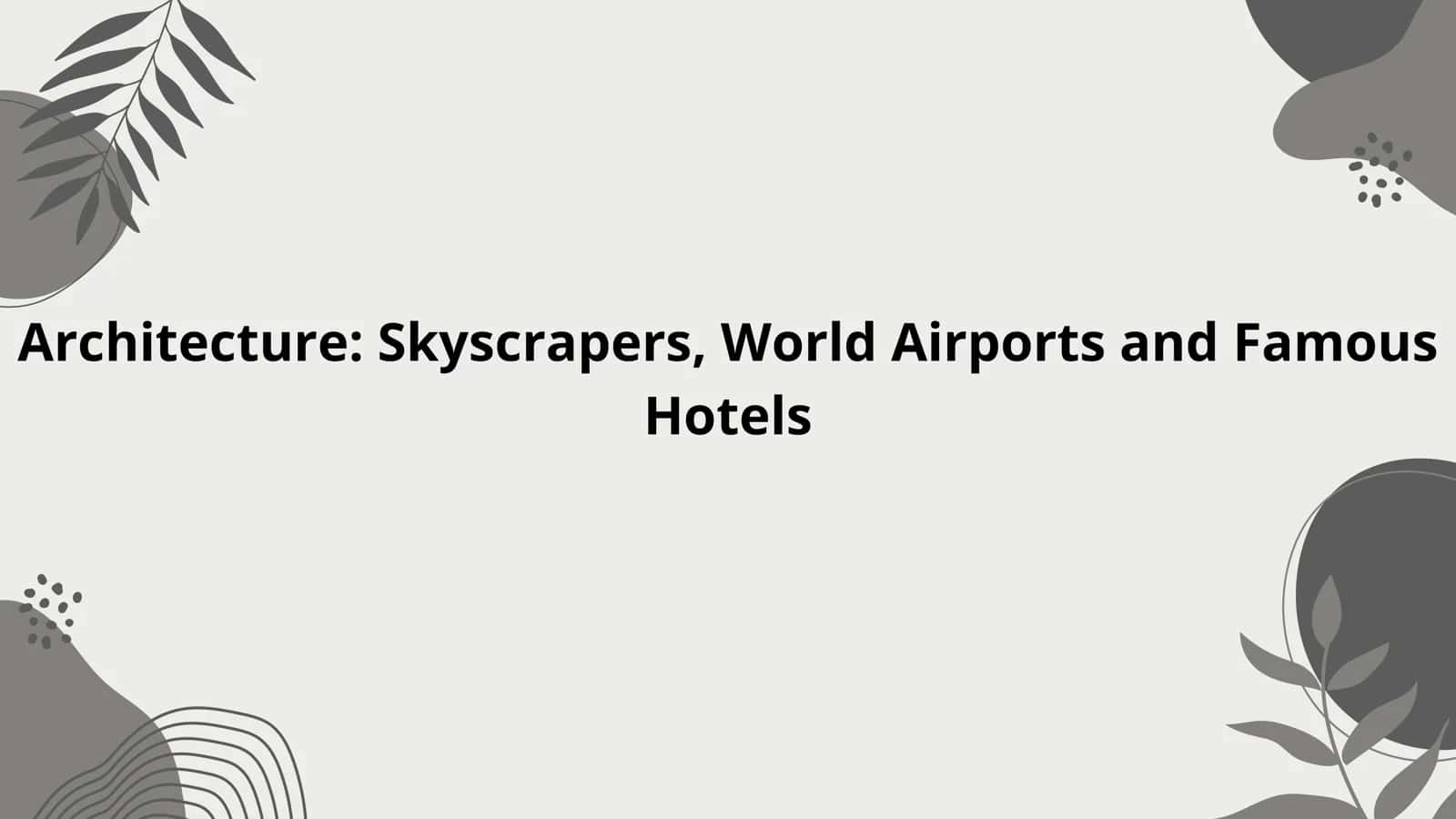 Skyscrapers