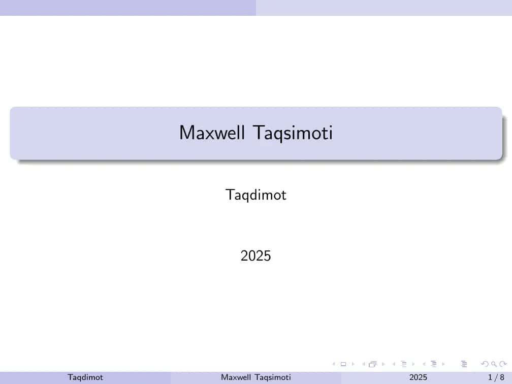 Maxwell Taqsimoti