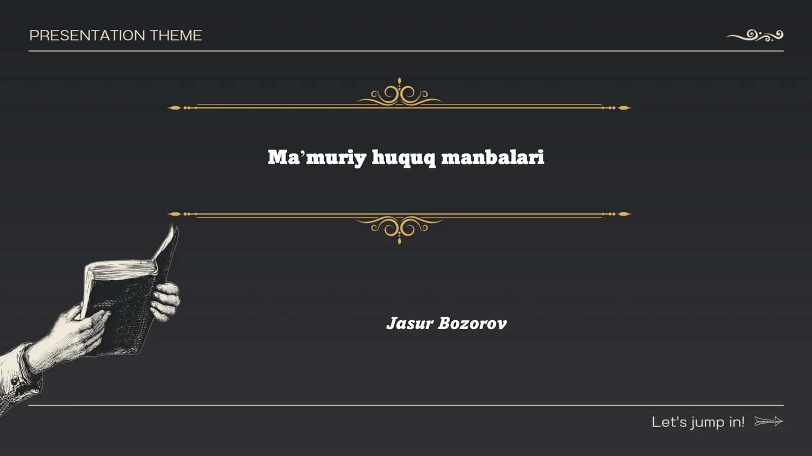 Ma'muriy huquq manbalari