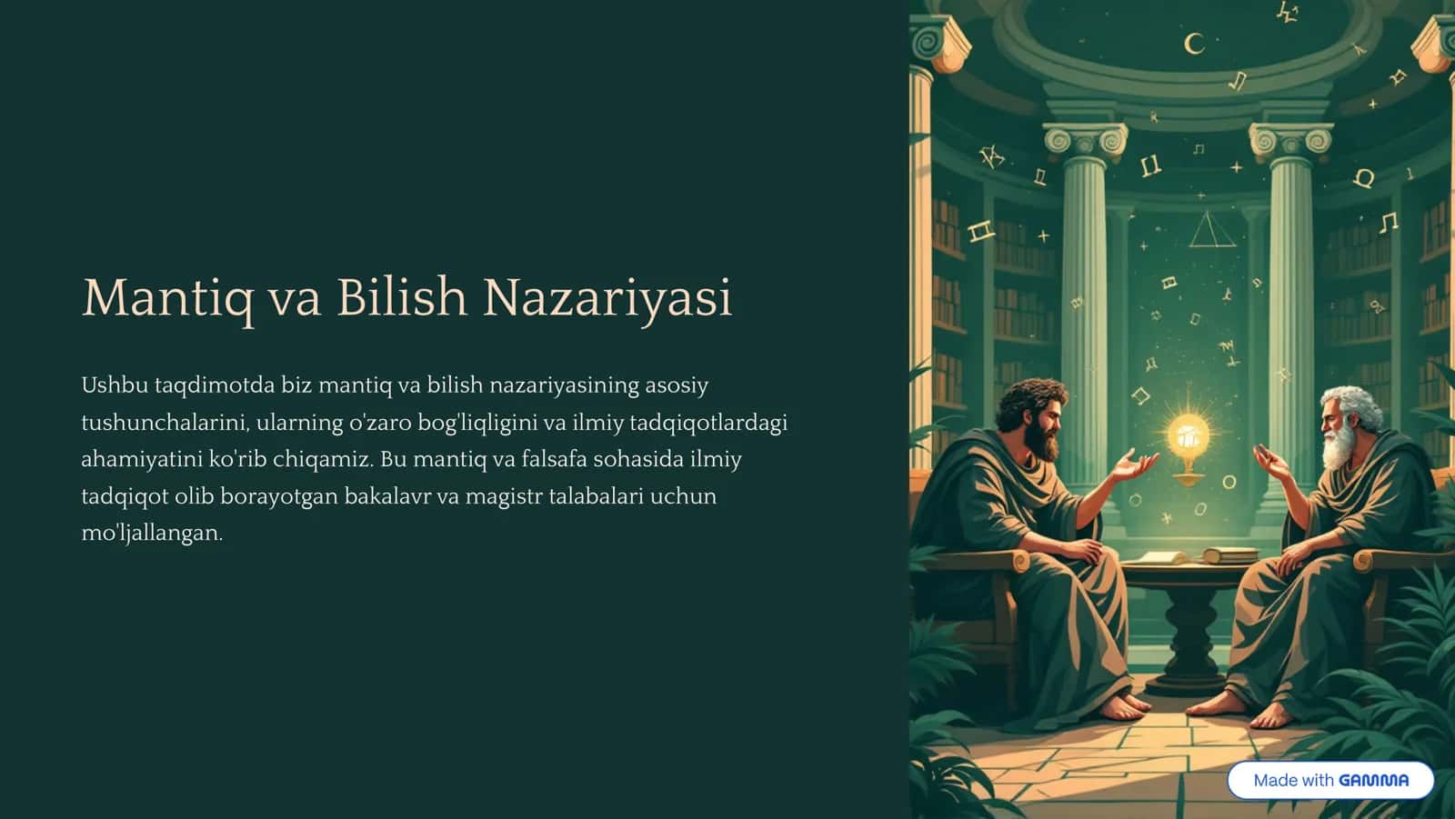 Mantiq va Bilish Nazariyasi