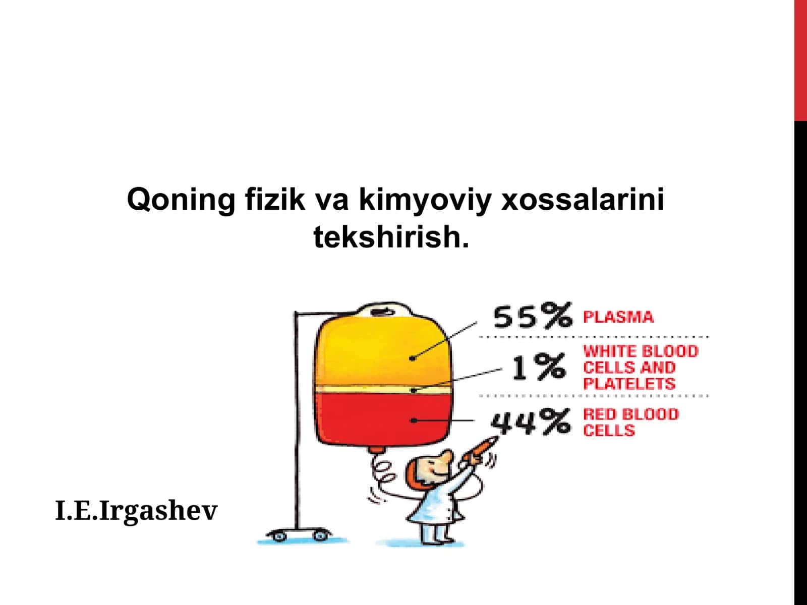 Qoning fizik va kimyoviy xossalarini tekshirish