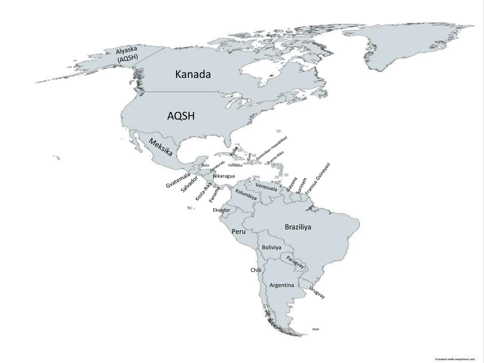 Amerika xaritasi