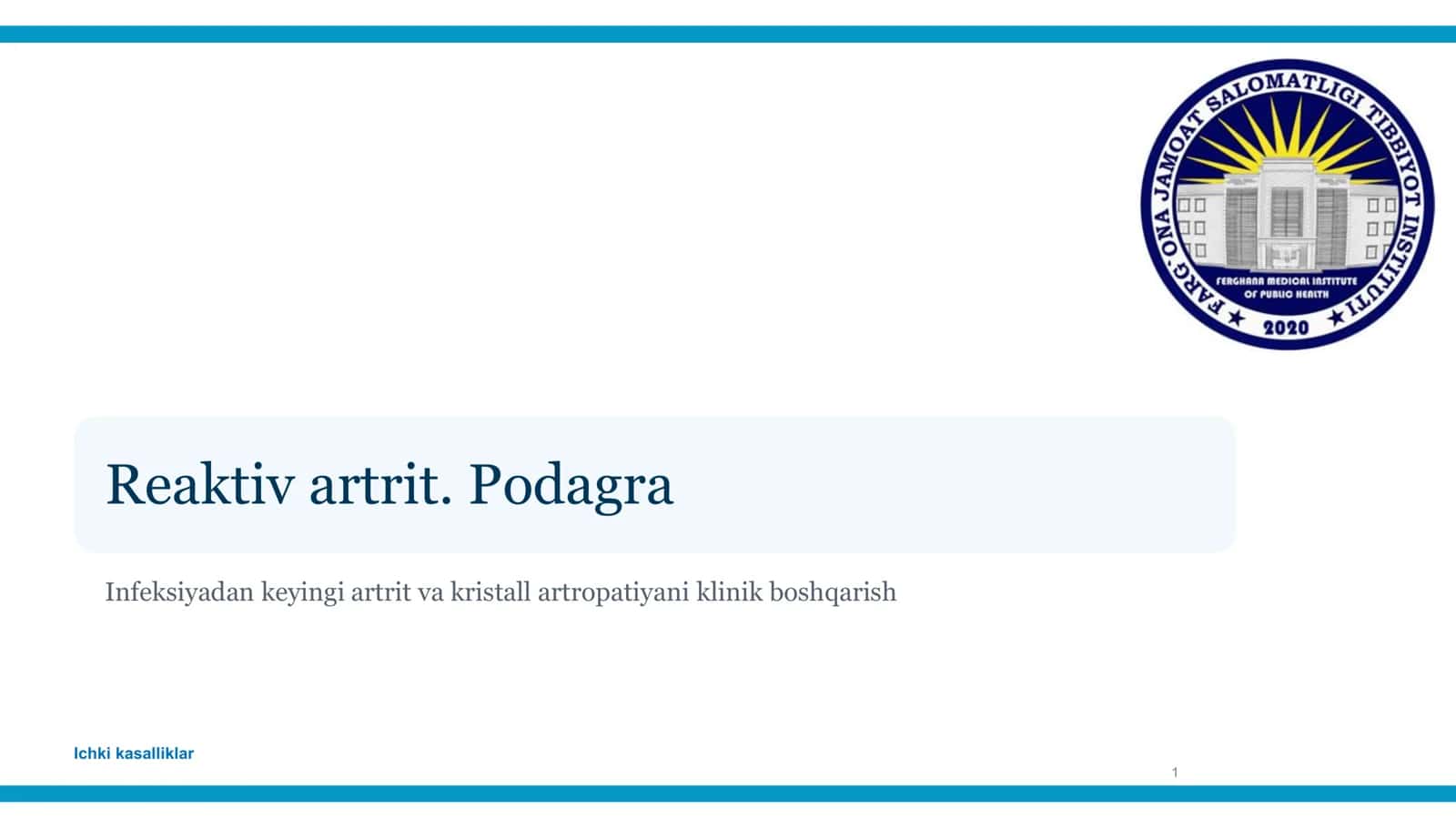 Reaktiv artrit