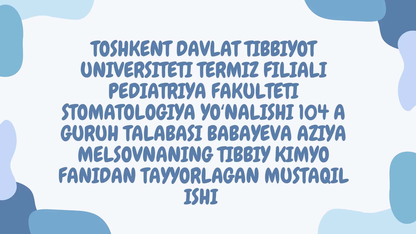 KOLLOID DISPERS SISTEMA, TIBBIYOTDAGI AHAMIYATI. MISELLA TUZILISHI