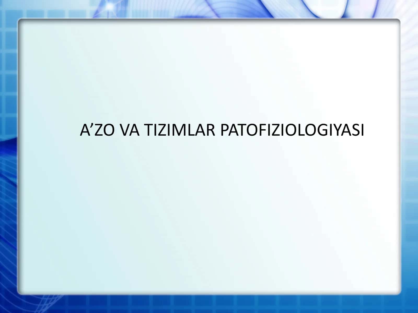 LEYKOTSITLAR PATOFIZIOLOGIYASI