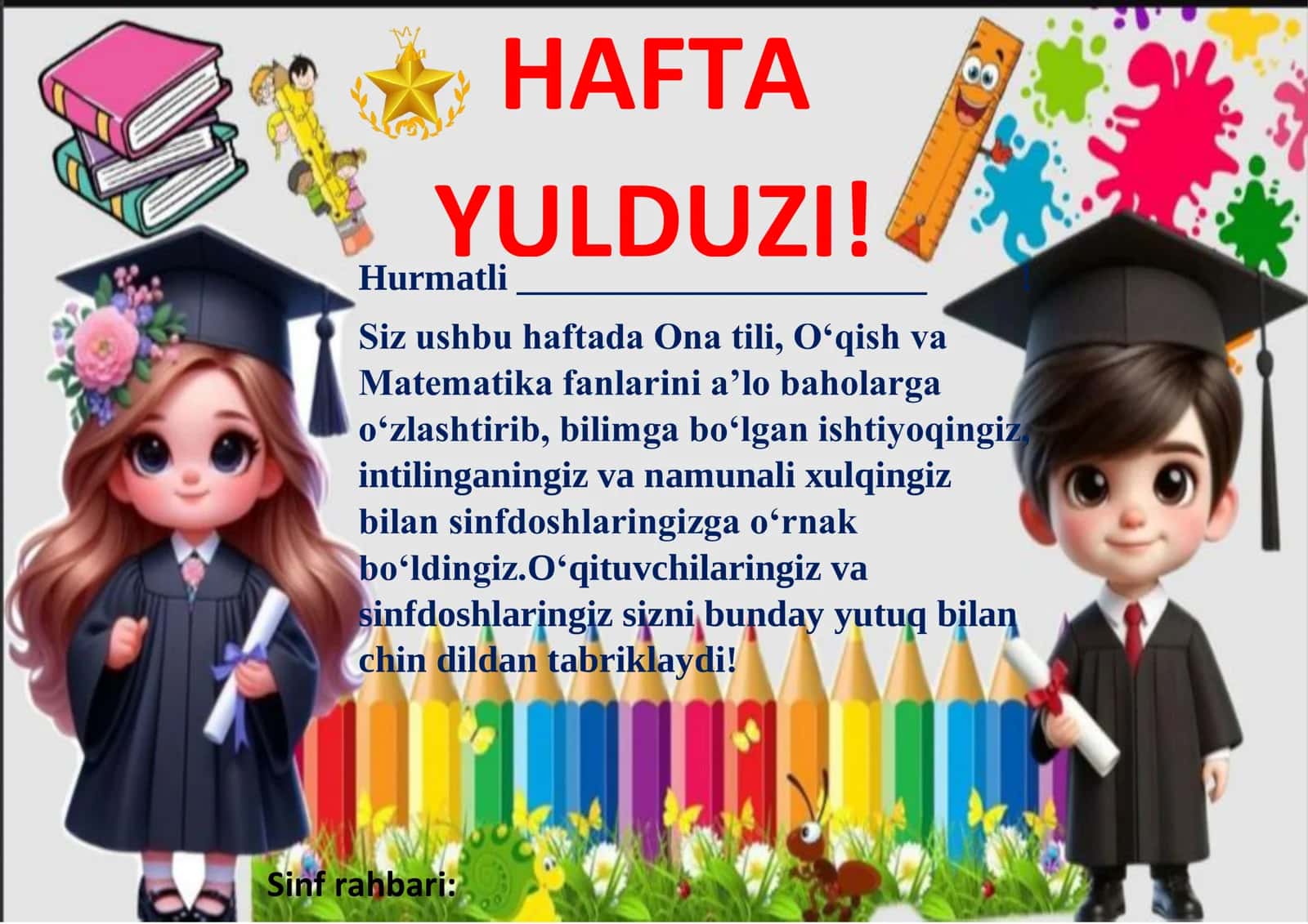 HAFTA YULDUZI