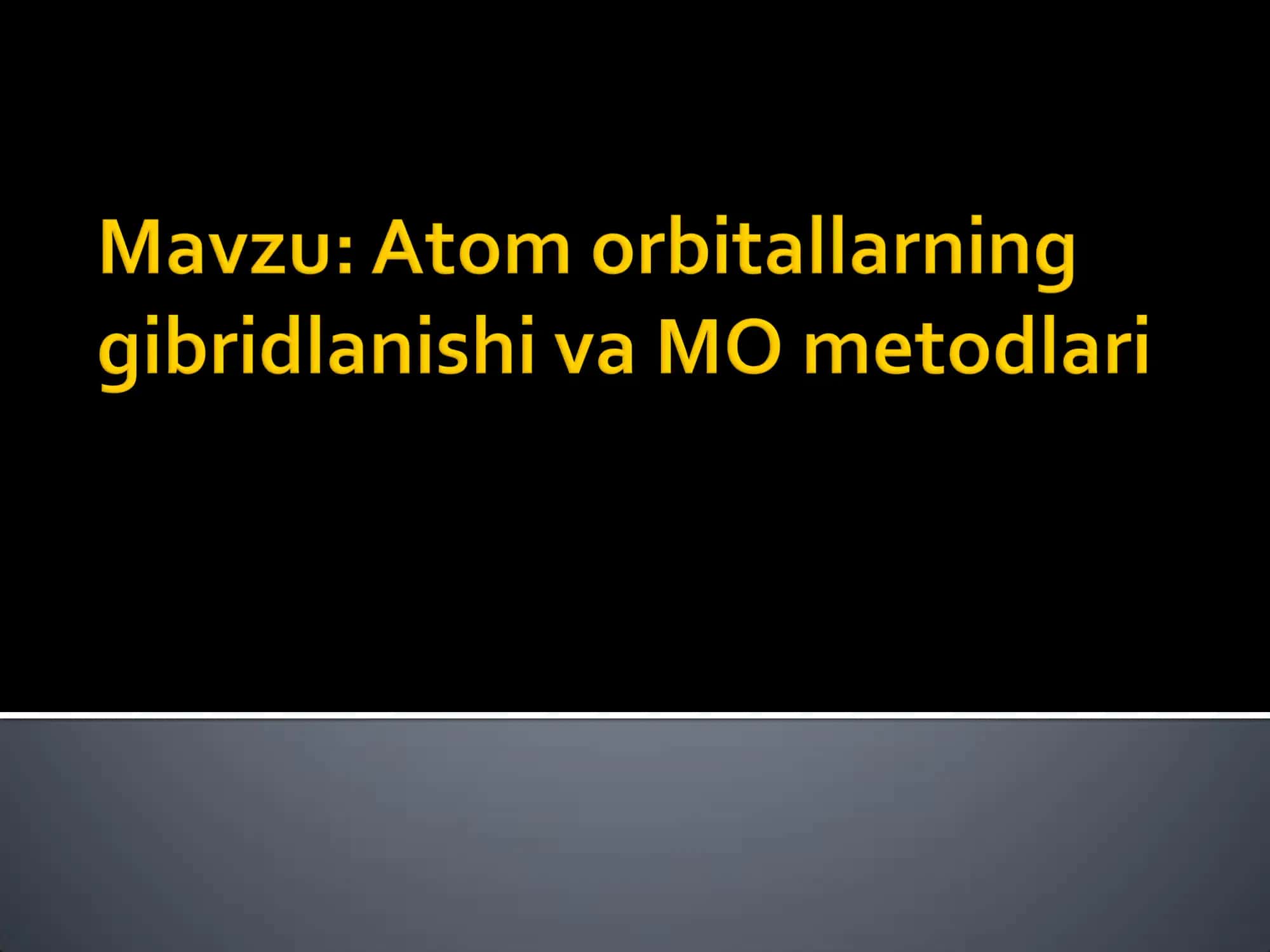 Atom elеktrоn оrbitаllаrining gibridlаnishi