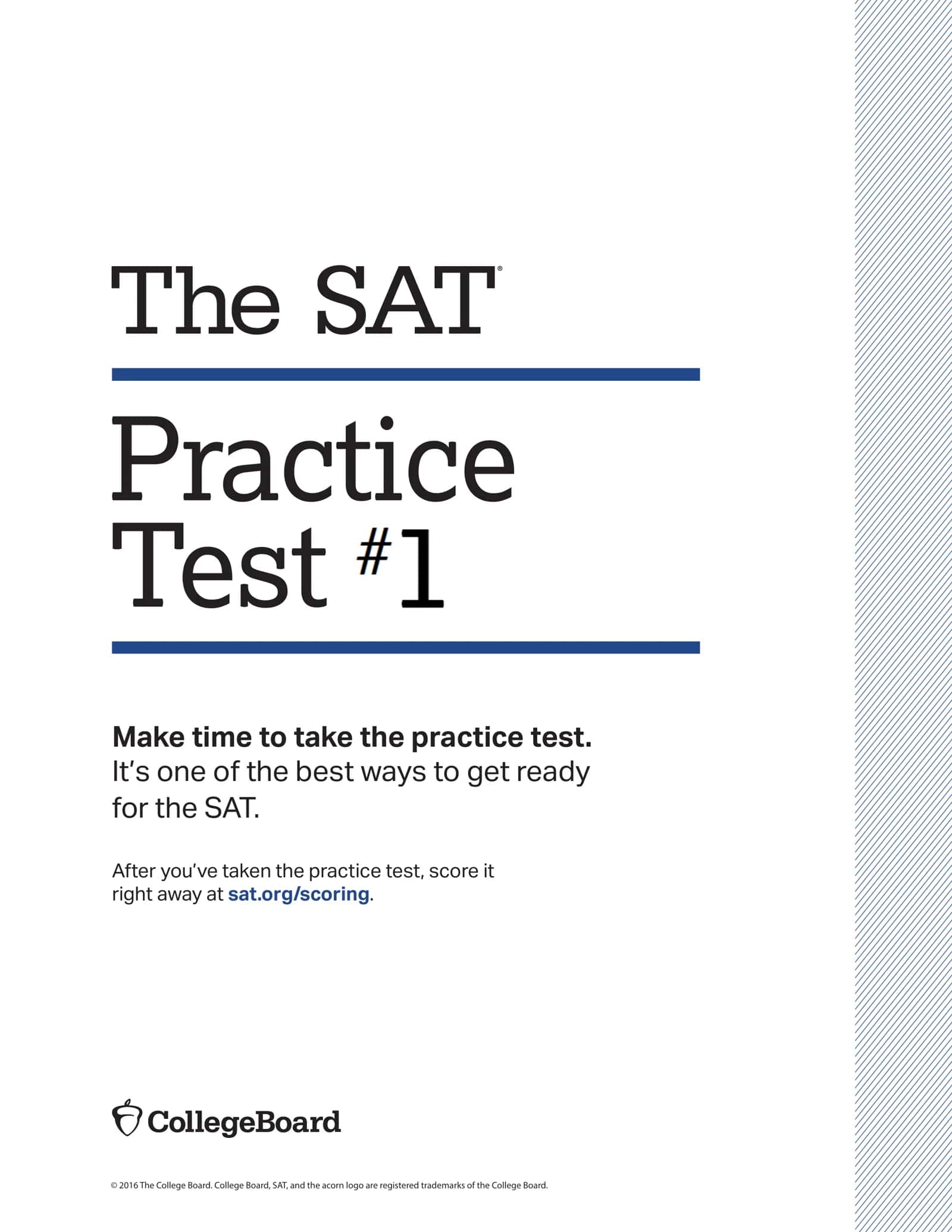 ππ THE SAT PRACTICE TEST #1 ππ β‘ READING β’ WRITING β’ MATH β‘ OFFICIAL-STYLE SAT PRACTICE PDF ββββββββββββββββββ