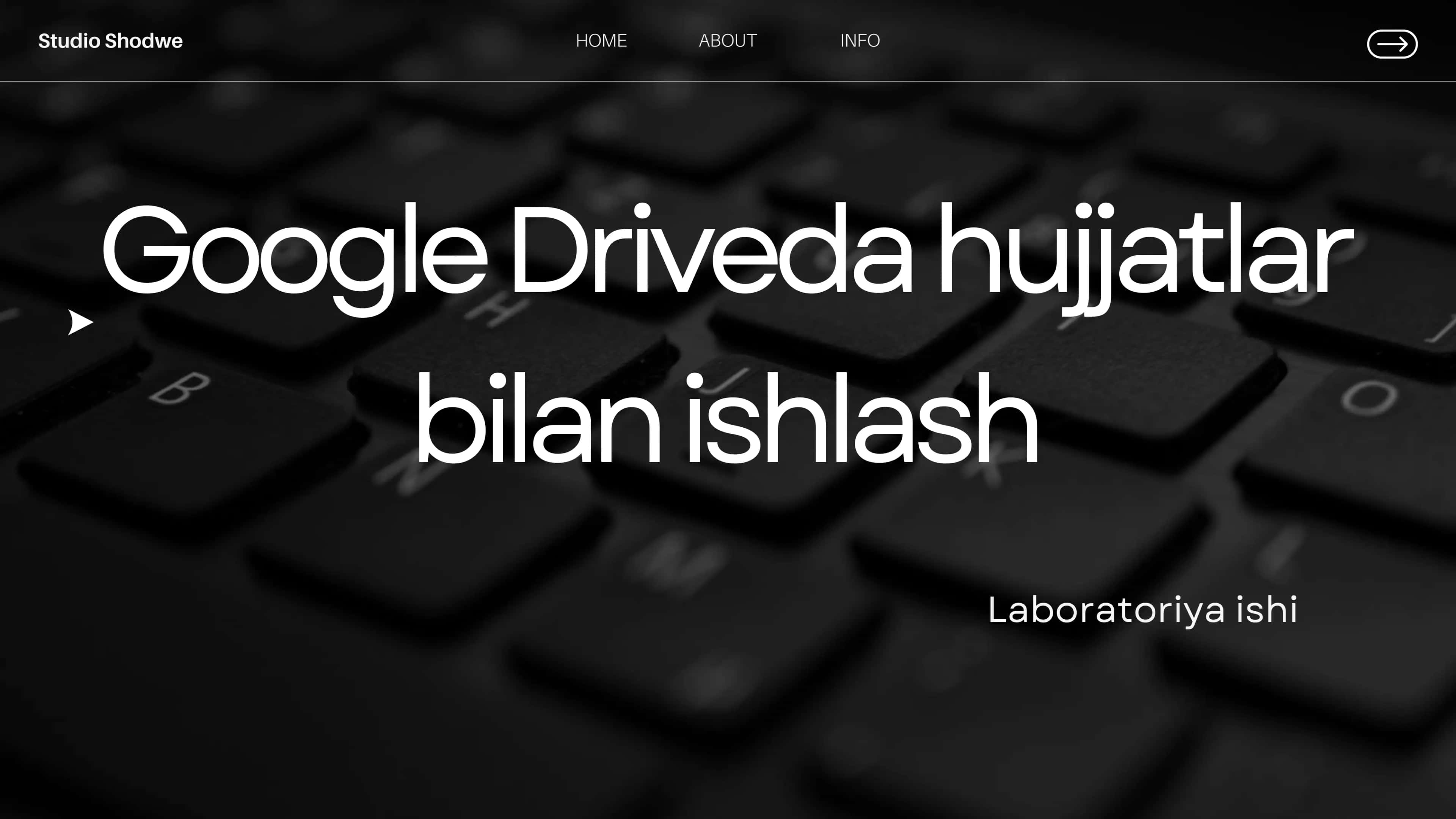 google driveda ishlash boʻyicha laboratoriya ishi